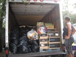 Picking up donated items