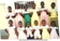 Orphans posing with their indentification numbers