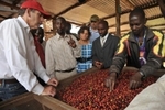 Starbucks executives with coffee farmers at a coffee washing station at Dukunde Kawa Cooperative in Rwanda http://bizwire.tekgroup.com/media/57/188590_4.jpg 