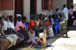  Women gathered at Child Hug Uganda Mission Medical Clinic during cervical  caner screening and vaccination. this was done in march 2016 and it was freely done as away to improve the health of the women in the community of our operation.