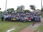 Orphans after recieving donation of  blankets