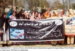 protest against murders of polio health workers