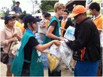 Delivering packages in Thailand after disaster 