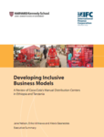 Developing Inclusive Business Models - A Review of Coca-Cola's Manual Distribution Centers  in Ethiopia and Tanzania cover
