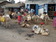 community members in a village market.