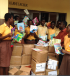 It is one of the schools we have presented library books to enhance teaching and learn of the teachers and children 