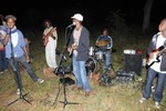 part of our live band rehersing at village grounds
