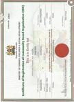 This is the legal project certificate