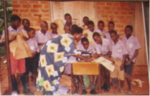 pupil of standard junior learning tailoring at JOP