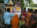 relief work at swarupnagar block area