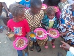 Orphan children, feeding program