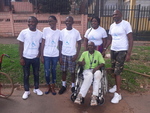 Donation of a Wheel chair to Simond