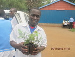 Students planting trees