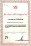 CERTIFICATE OF INCORPORATION
